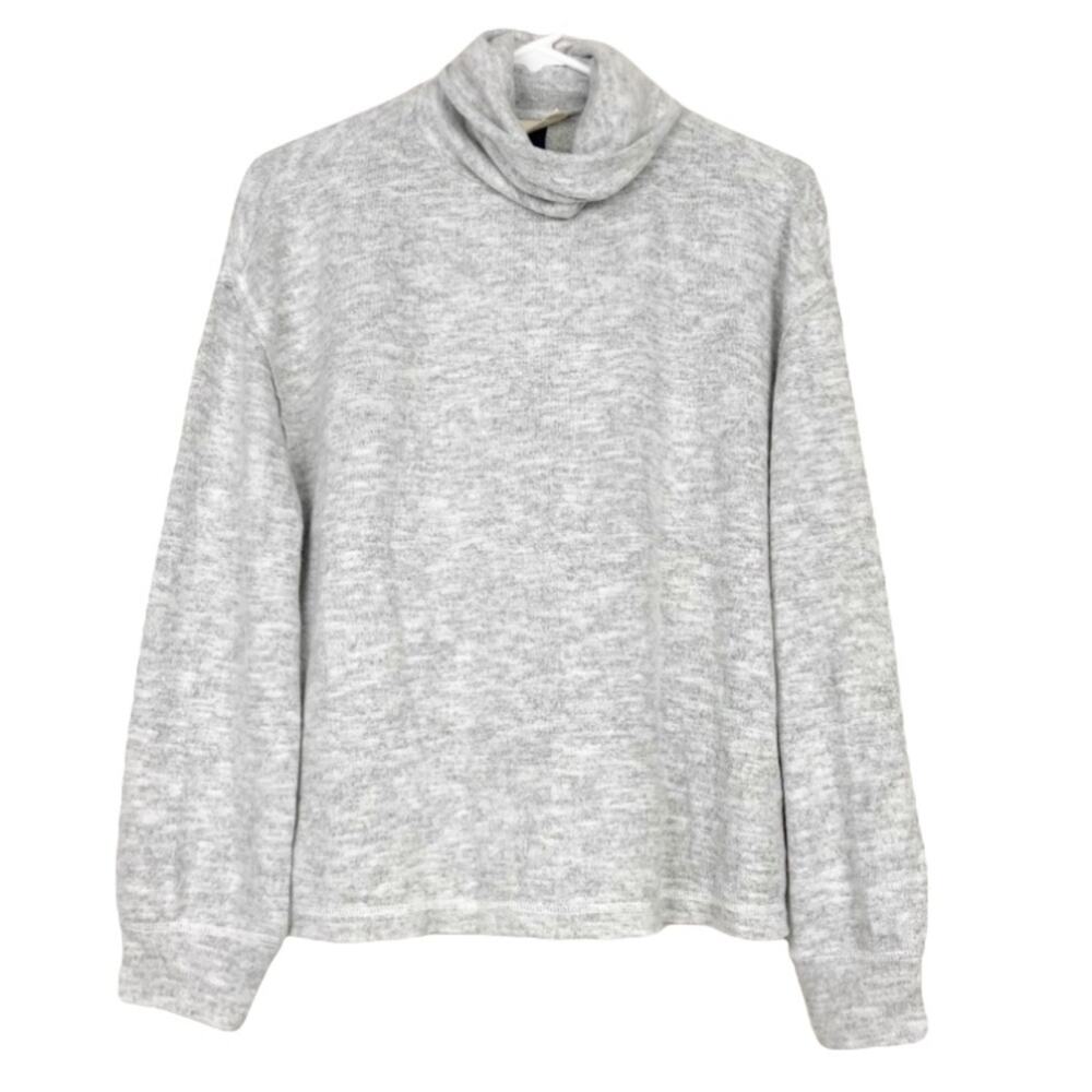 Universal Thread Gray Balloon Sleeve Turtleneck Sz S